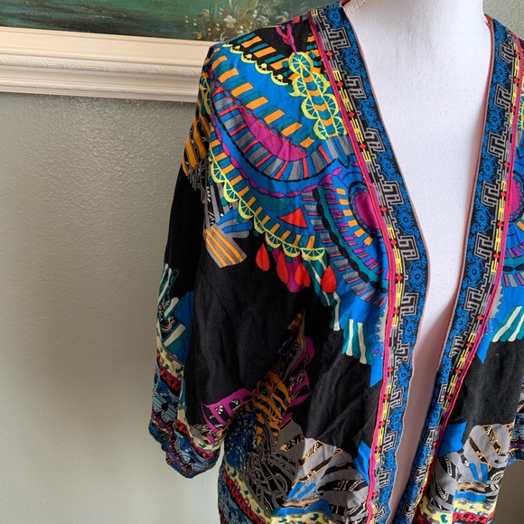 Flying Tomato Boho Short Kimono Top Size Medium - Picture 12 of 17